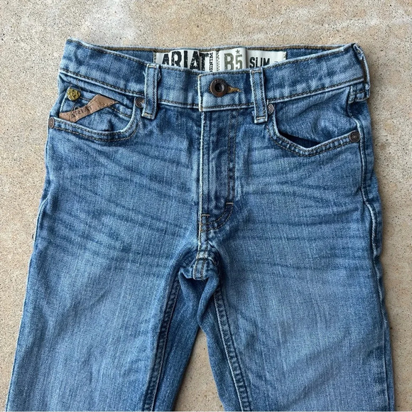 Ariat Boys Western Jeans B5 Slim Fit Straight Leg Drifter Legacy 10023449 Size 7 - Picture 6 of 10